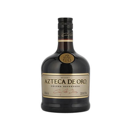 Brandy Azteca de Oro Botella de 700 mL (IEPS inc.)-AbarrotesyMasLuz- Vinos y licores