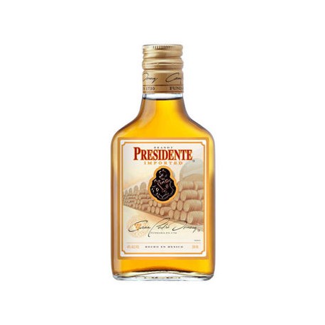 Brandy Presidente Clasico Botella de 200 mL (IEPS inc.)-AbarrotesyMasLuz- Brandy