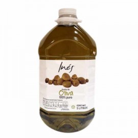 Aceite de Oliva Extra Virgen Ines Botella de 5 L-AbarrotesyMasLuz- Aceite de oliva
