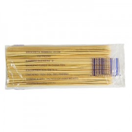 Brocheta de bambu de 20 cm Paquete de 100 piezas-AbarrotesyMasLuz- Abarrotes