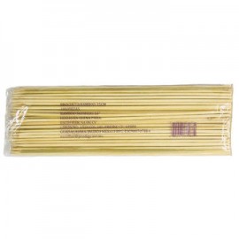 Brocheta de bambu de 25 cm Paquete de 100 piezas-AbarrotesyMasLuz- Palillos