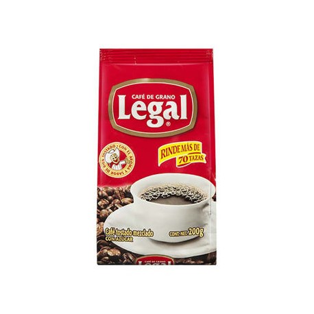 Cafe de Grano Legal Bolsa de 200 g-AbarrotesyMasLuz- Jugos y bebidas