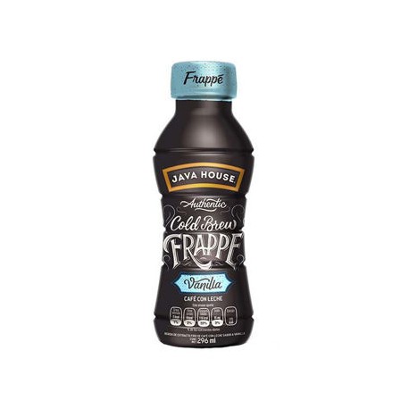 Cafe Frappe Vainilla Cold Brew Java House 12/296 mL-AbarrotesyMasLuz- Jugos y bebidas
