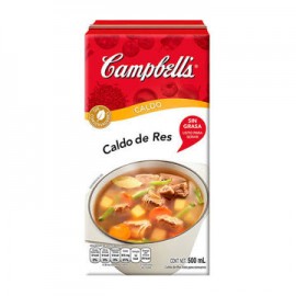 Caldo de Res Campbells tetra 500 ml.-AbarrotesyMasLuz- Abarrotes