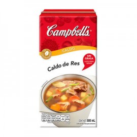 Caldo de Res Campbells tetra 500 ml.-AbarrotesyMasLuz- Caldos y consomés