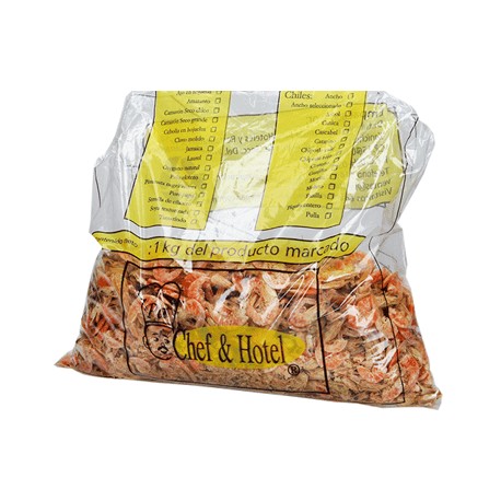 Camaron seco CHICO Chef & Hotel Bolsa de 1 Kg-AbarrotesyMasLuz- Abarrotes