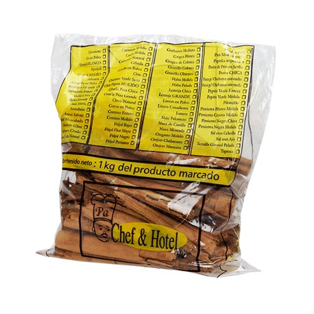 Canela y Continental de 12 cm 250 g Chef & Hotel-AbarrotesyMasLuz- Condimentos
