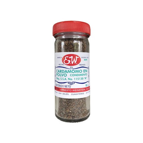 Cardomomo en polvo Ernesto Weinstein Frasco de 90 g-AbarrotesyMasLuz- Condimentos