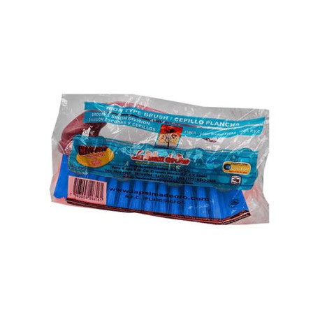 Cepillo plancha de 16.5 cm color azul con asa para areas de produccion Palma de Oro-AbarrotesyMasLuz- Cepillos