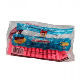 Cepillo plancha de 16.5 cm color rojo con asa para baños Palma de Oro-AbarrotesyMasLuz- Productos de limpieza