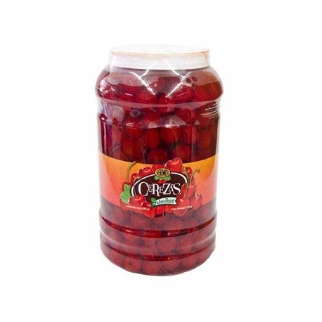 Cereza roja con rabo Vermex Frasco de 4.25 kg-AbarrotesyMasLuz- Cereza en almibar
