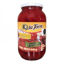 Cereza roja La Torre Frasco de 940 g-AbarrotesyMasLuz- Abarrotes