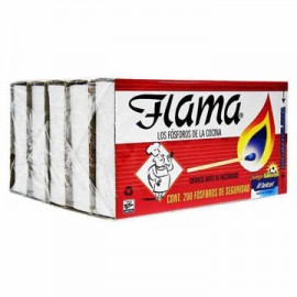 Cerillos Flama Paquete de 5 piezas-AbarrotesyMasLuz- Cigarros