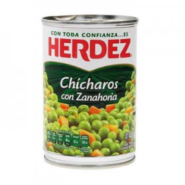 Chicharo con Zanahoria Herdez Lata de 400 g-AbarrotesyMasLuz- Conservas