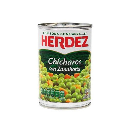 Chicharo con Zanahoria Herdez Lata de 400 g-AbarrotesyMasLuz- Conservas