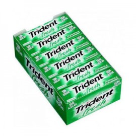 Chicle Trident yerbabuena 18 paquetes de 5 piezas-AbarrotesyMasLuz- Dulces