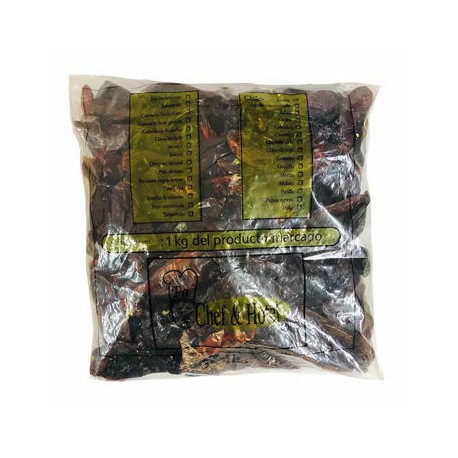 Chile Guajillo sin rabo Chef & Hotel Bolsa de 1 Kg-AbarrotesyMasLuz- Chiles secos enteros