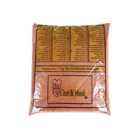 Chile Piquin con limon Molido Chef & Hotel Bolsa de 1 Kg-AbarrotesyMasLuz- Abarrotes