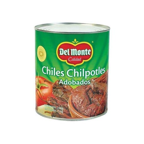 Chiles Chipotles Del Monte 2.9 Kg Lata-AbarrotesyMasLuz- Abarrotes