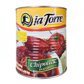 Chiles Chipotles La Torre Lata de 2.8 Kg-AbarrotesyMasLuz- Conservas