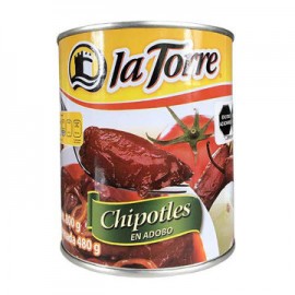 Chiles Chipotles La Torre Lata de 800 g-AbarrotesyMasLuz- Conservas
