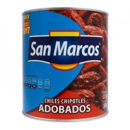 Chiles Chipotles San Marcos Lata de 2.8 Kg-AbarrotesyMasLuz- Chiles chipotles
