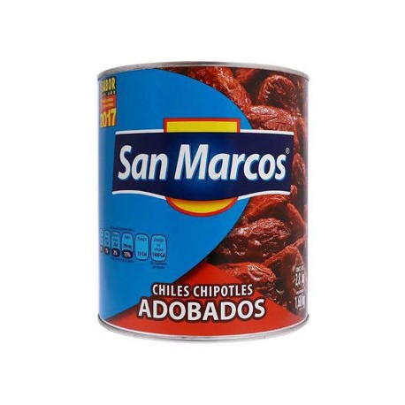 Chiles Chipotles San Marcos Lata de 2.8 Kg-AbarrotesyMasLuz- Chiles chipotles