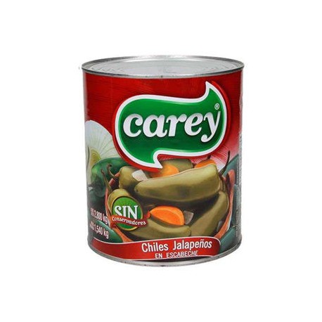 Chiles Jalapeños Carey Lata de 2.8 Kg-AbarrotesyMasLuz- Conservas