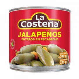 Chiles Jalapeños La Costeña 24 latas de 380 g-AbarrotesyMasLuz- Chiles jalapeños