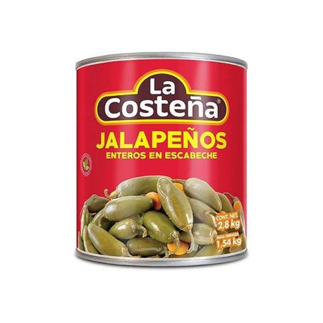 Chiles Jalapeños La Costeña Lata de 2.8 Kg-AbarrotesyMasLuz- Abarrotes