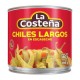 Chiles Largos Costeña Lata de 380 g-AbarrotesyMasLuz- Chiles en rajas
