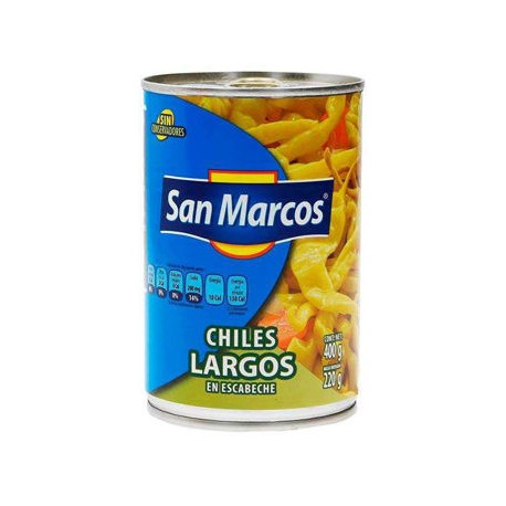 Chiles Largos San Marcos Lata de 400 g-AbarrotesyMasLuz- Abarrotes