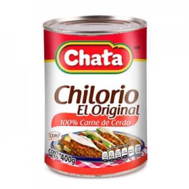 Chilorio de Cerdo Lata 400 Gr. La Chata-AbarrotesyMasLuz- Abarrotes
