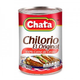 Chilorio de Cerdo Lata 400 Gr. La Chata-AbarrotesyMasLuz- Machaca y chilorio
