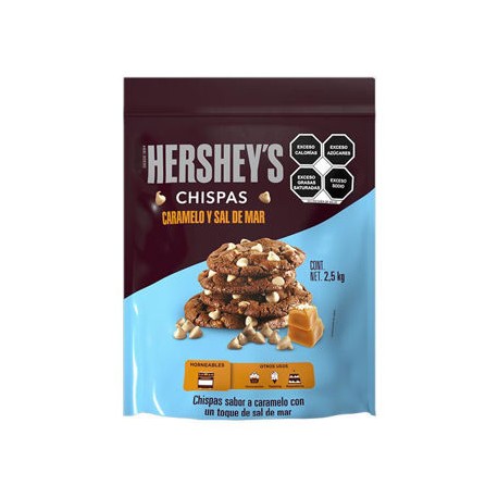 Chispas De Caramelo y Sal Del Mar Hershey's 2.5 Kg-AbarrotesyMasLuz- Granola