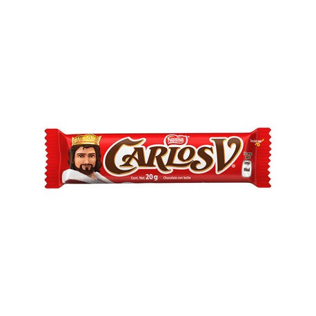 Chocolate Carlos V 16 tabletas de 20 g (IEPS inc.)-AbarrotesyMasLuz- Chocolates individuales