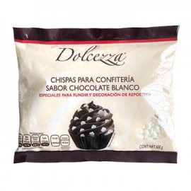 Chocolate en chispas blancas ALPEZZI Bolsa de 500 g (IEPS inc.)-AbarrotesyMasLuz- Chocolate