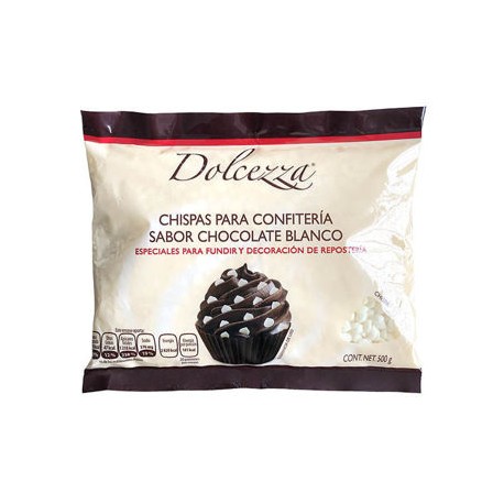 Chocolate en chispas blancas ALPEZZI Bolsa de 500 g (IEPS inc.)-AbarrotesyMasLuz- Chocolate