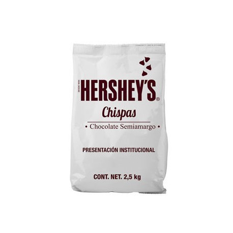 Chocolate en Chispas Semiamargo Mini-Kisses Hersheys 2.5 Kg (IEPS inc.)-AbarrotesyMasLuz- 