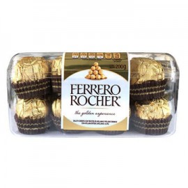 Chocolate Ferrero Rocher Estuche de 16 pz (IEPS inc.)-AbarrotesyMasLuz- Chocolates individuales