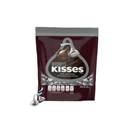Chocolate kisses gotita plateada leche Hershey´s Bolsa de 850 g (IEPS inc.)-AbarrotesyMasLuz- Dulces de cortesía