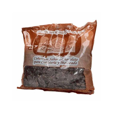 Chocolate semiamargo Cobertura Rossi Bolsa de 1 Kg (IEPS inc.)-AbarrotesyMasLuz- Cobertura de chocolate