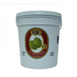 Aceituna verde deshuesada Vermex Cubeta de 5 Kg-AbarrotesyMasLuz- Abarrotes