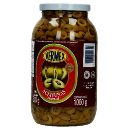 Aceituna verde rebanada Vermex Frasco de 1 Kg-AbarrotesyMasLuz- Conservas