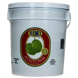 Aceituna Verde Vermex Cubeta de 5 Kg-AbarrotesyMasLuz- Abarrotes