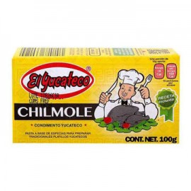 Achiote negro Chilmole El Yucateco Caja de 100 g-AbarrotesyMasLuz- 