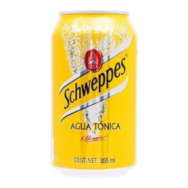 Agua Tonica Schweppes Lata 24/355 mL-AbarrotesyMasLuz- Agua tónica