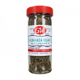 Albahaca hojas Ernesto Weinstein Frasco de 30 g-AbarrotesyMasLuz- Especias y condimentos