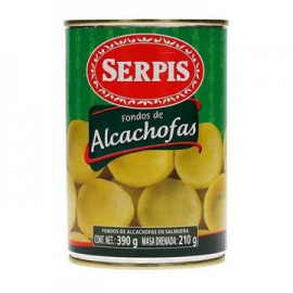 Alcachofa fondos Serpis Lata de 390 g-AbarrotesyMasLuz- Conservas