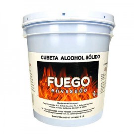 Alcohol solido Fuego envasado Cubeta de 5 L-AbarrotesyMasLuz- Suministros y limpieza